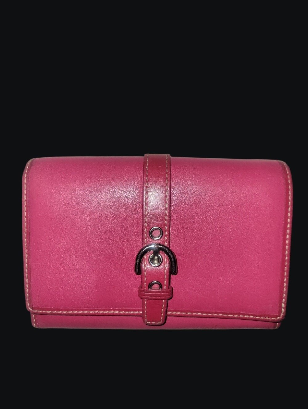 Coach Magenta Pink Y2K Soho Legacy Wallet